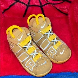 Nike Kids Tan and Yellow Sneakers